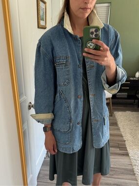 Vintage Perry Ellis denim Chore Coat